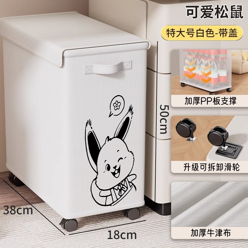 Office Storage Basket Under Table Station Removable Wheel Shelf Cart Dormitory Snack School Bag Storage Rack