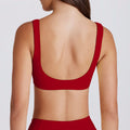 sexy detachable bra running yoga seamless contrast color bra twist suspender beautiful back sports intimates women