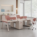Saint li staff office desk and chair set - minimalist computer desk, employee desk, office workstation