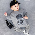 Infant spring autum cartoon fashion one-piece jumpsuit baby boy fashion newborn triangle outing romper suit