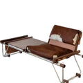 Italian living room book and newspaper chair balcony single sofa casual chair bauhaus style cow leather bench cow chair