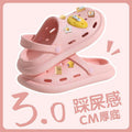 Crocs women's sandals 2023 summernew arrivalpopularthick solecute cartoon toe cap beach slippers trendy ins