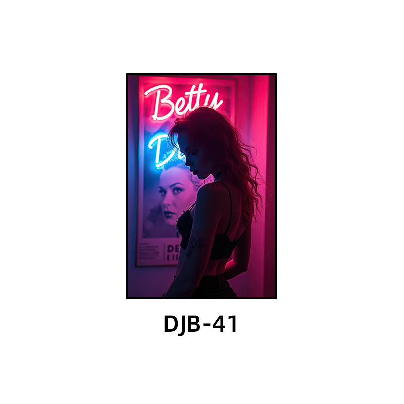 Bar luminous decorative painting ktv box atmosphere led hanging painting nightclub club trend creative neon mural