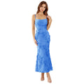 C7752 cross-border    new women's french style camisole dress with 3d floral appliqué
