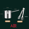 304 stainless steel deep fryer - multifunctional mini fryer for home use, gas powered, with filter screen - fuel efficient small fryer