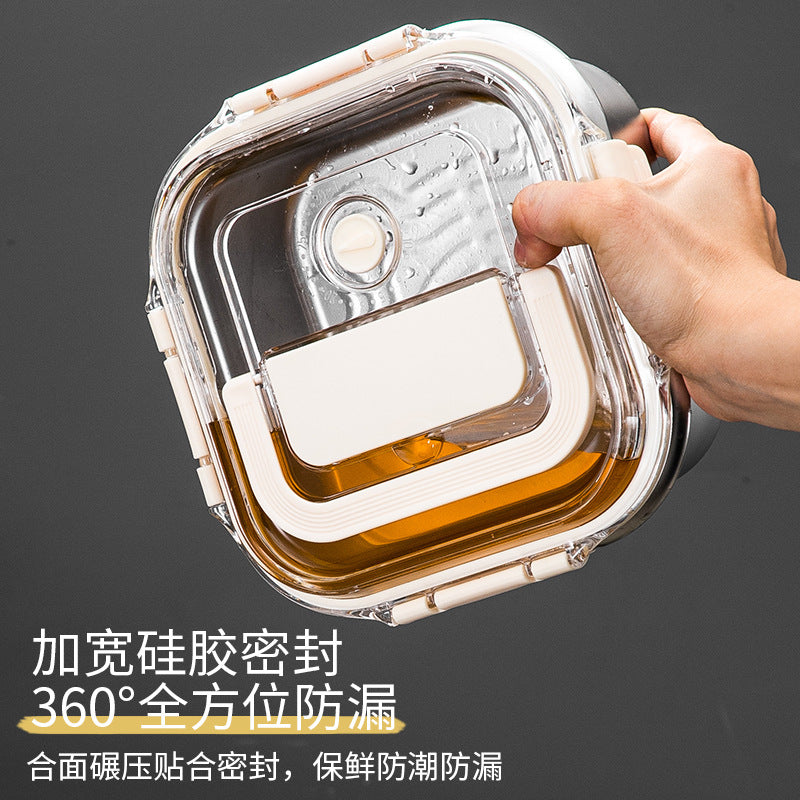Bento box,  special supply of 316 stainless steel fresh-keeping box, fresh-locked sealed box, refrigerated raw pickling box, fuse box