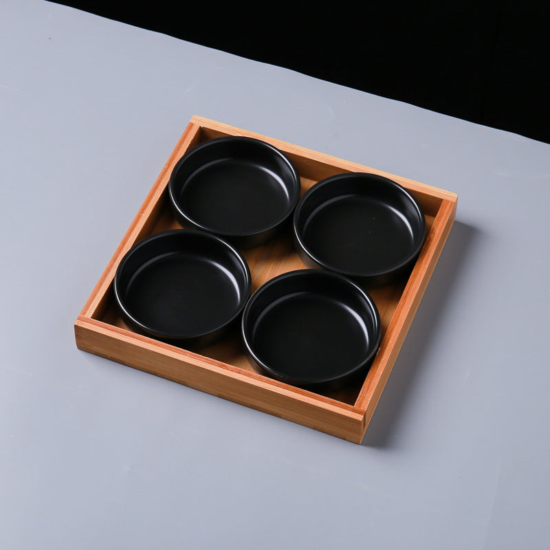 Flavor plate combination ceramic seasoning plate sauce small plate for home cold dish plate snack plate tray wholesale food grade
