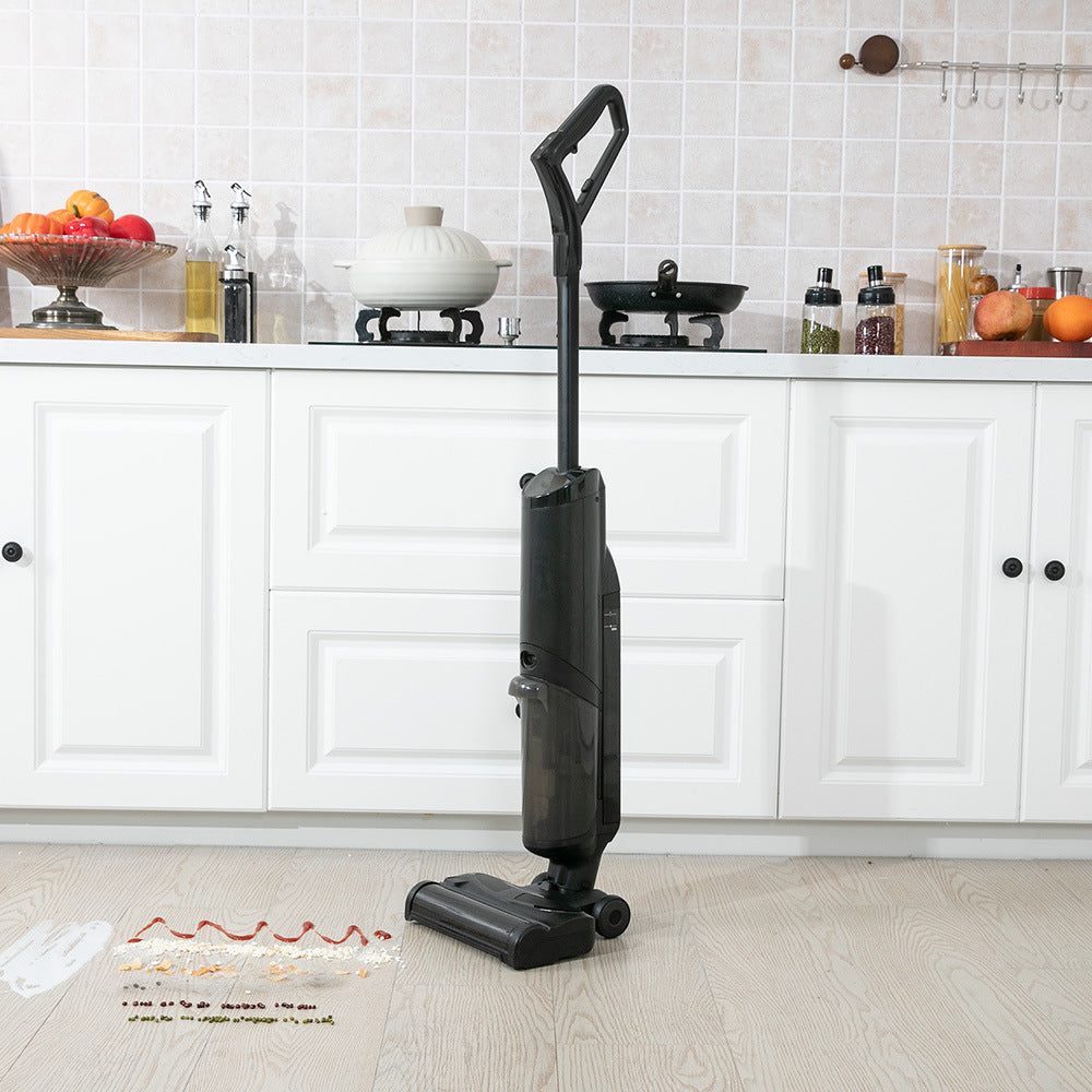 Customizable automatic floor scrubber for home use - sweeping, vacuuming, intelligent drying, electrolyzed water mopping, all-in-one machine