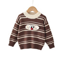 Kids' sweater  new arrival: fleece-lined, thickened knit base layer, cartoon korean style pullover sweater for boys