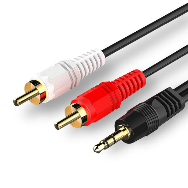 [Foot rice] Computer one point two 3.5mm lotus audio cable TV mobile phone power amplifier computer speaker cable