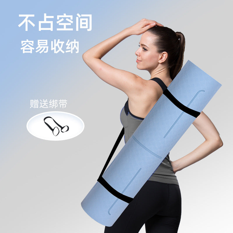 Tpe yoga mat manufacturer - silent pose lines, dance mat, professional anti-slip fitness mat for men - extra wide, extra thick, shock absorbing
