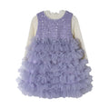 Girls' dress - spring  new korean style sweet tutu dress with lace top and underskirt