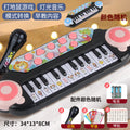 Children's electronic keyboard piano with microphone - ages 1-3-6 - musical light-up gopher toy - beginner's starter kit for babies