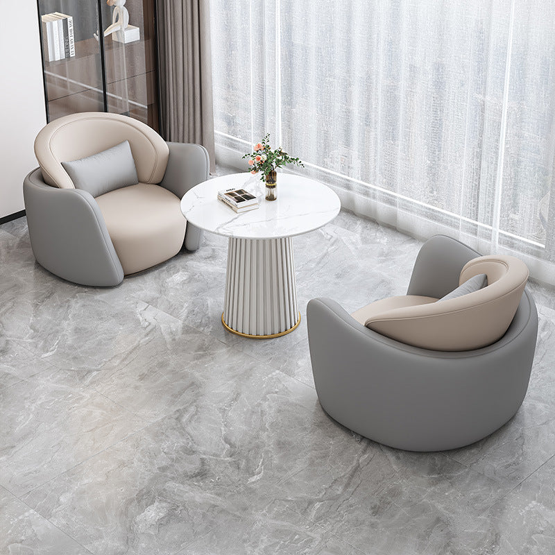 Negotiation table and chair set, lounge area, modern light luxury lounge area, reception table, negotiation table, sales office, beauty salon reception