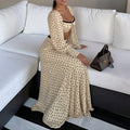 cross-border e-commerce women's fashion: european and american summer new arrivals - sexy polka dot cami dress & chic casual set