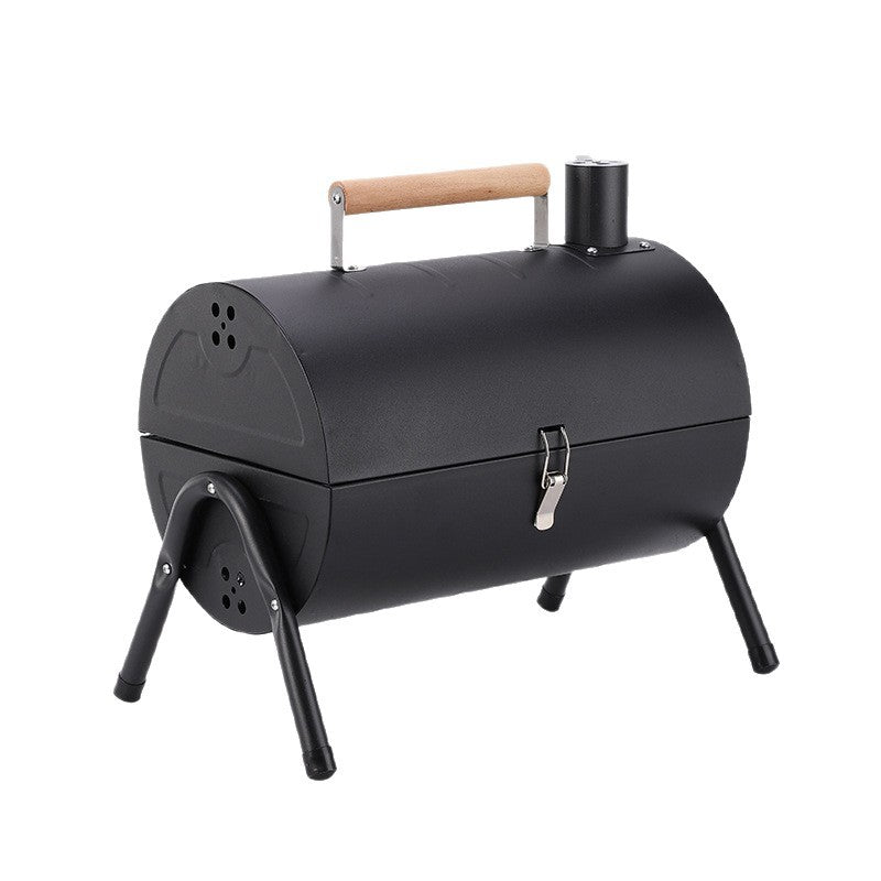 Bbq grill outdoor charcoal camping bbq rack barbecue pot chimney home indoor smokeless carbon tools