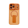 Dazzling armor skin feel magnetic invisible stand compatible iphone 17 pro max phone case apple 16 anti-drop matte case