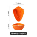 Creative ceramic dishes - novel vegetable-shaped small plates - household vinegar dishes, hot pot dipping dishes, restaurant seasoning dishes