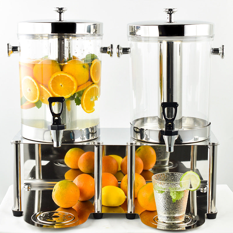 Hot and cold tripod, hotel commercial beverage bucket, stainless steel visual beverage machine, juicer, Korean juice tripod