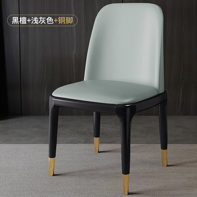 Wood style b&baccessible luxury upholstered back chair scandinavian solid wood dining chair for homemoderncasual restaurant hotel chair