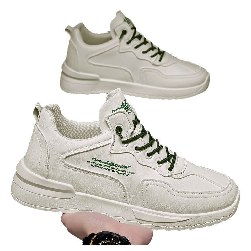 Men's shoes 2025 winter new korean style trendy breathable sneakers casual fashion shoes men's versatile height increasing white shoes