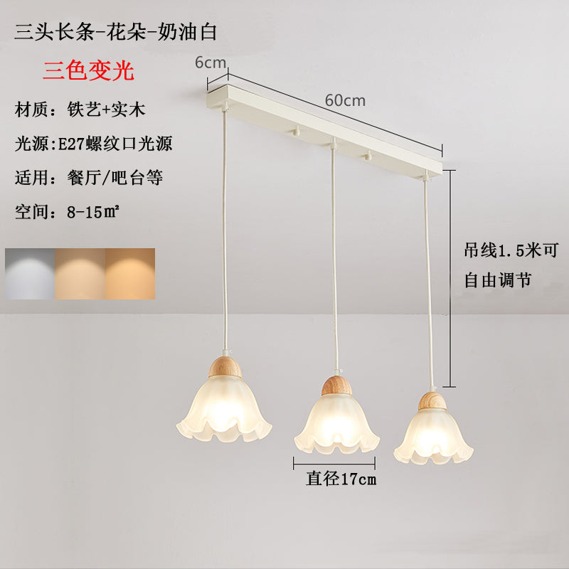 French Cream Wind Pumpkin Chandelier Designer Bar Lighting Simple Modern Creative Dining Table Art Restaurant Lights