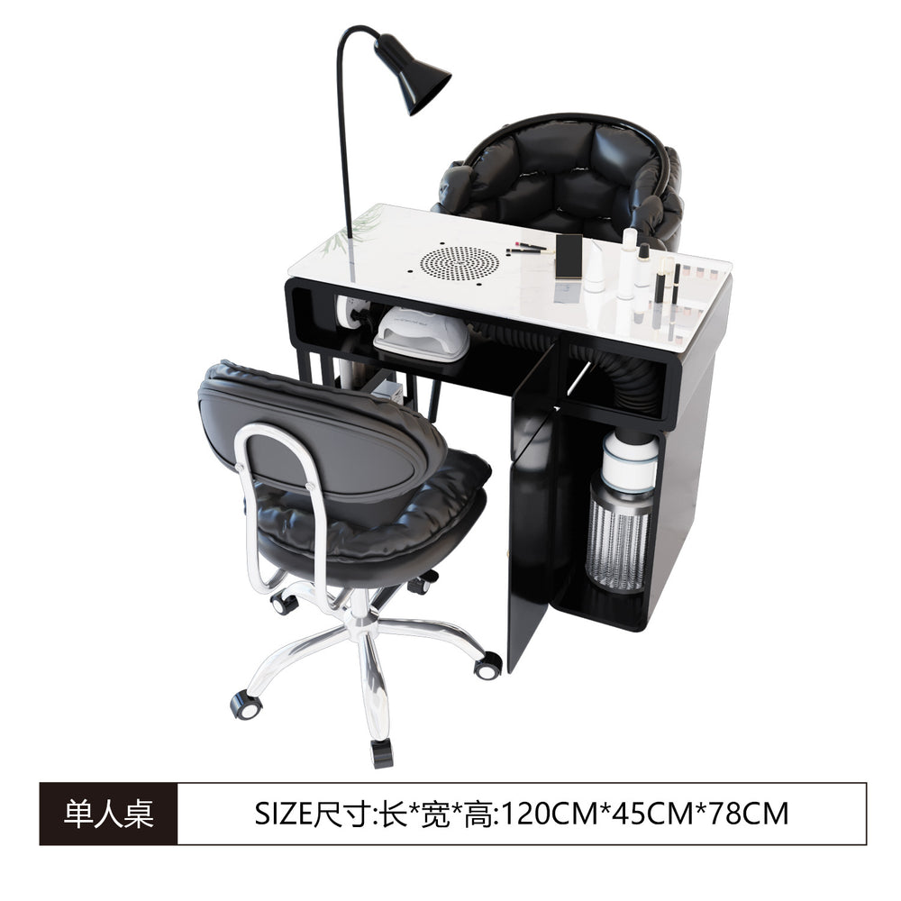 Manufacturer's new arrival widened porcelain manicure shop girls manicure table makeup chair multi-functional manicure table table and chair suit