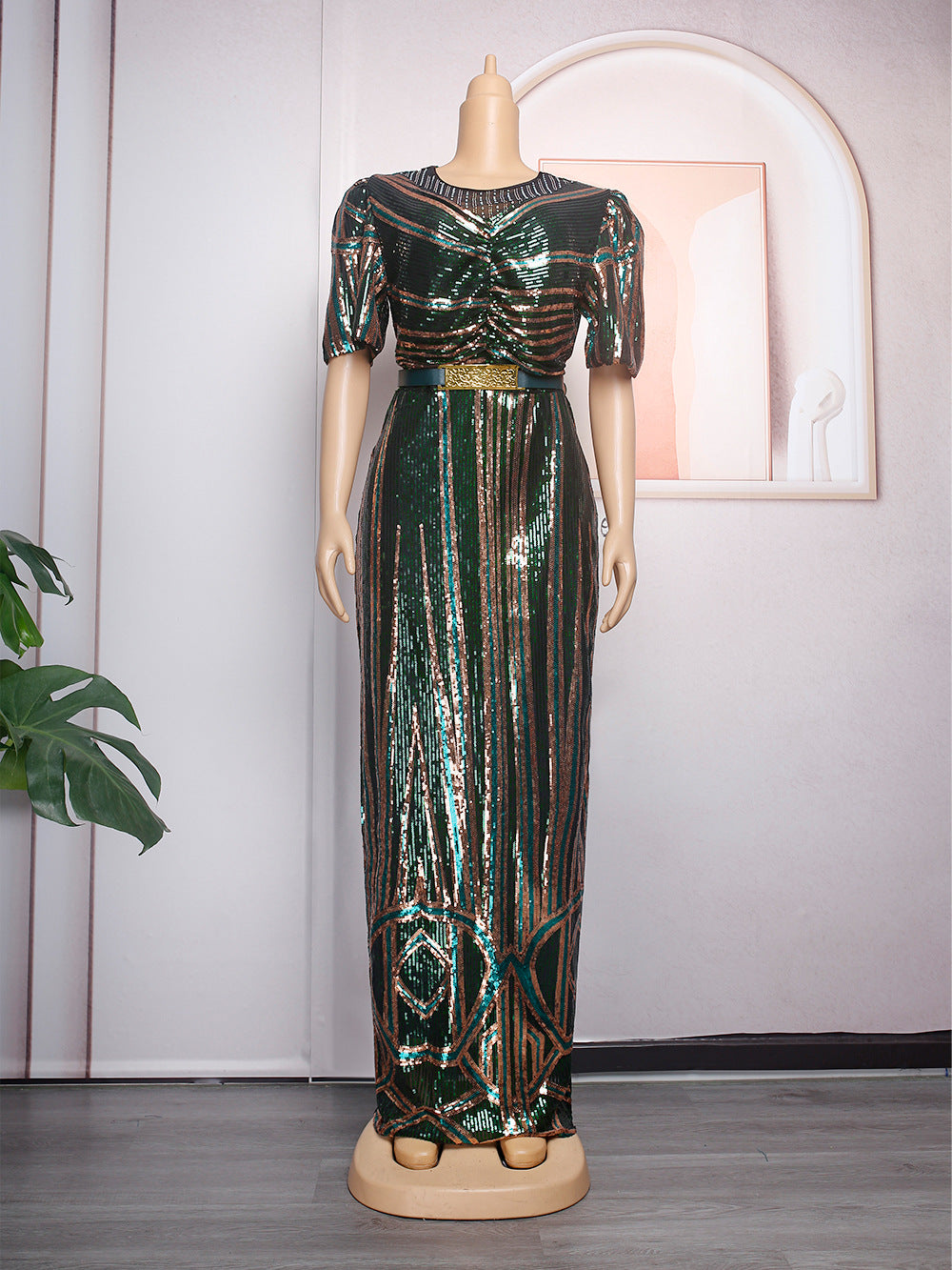 new christmas party dress with belt - european and american style, hot-selling export item,  african women's dress
