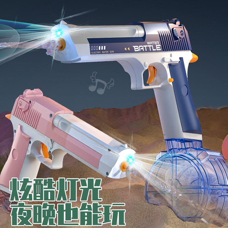 new fully automatic electric desert eagle water gun toy with light burst 1911 water splashing festival wholesale men