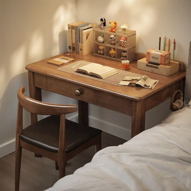 Solid wood desk home office desk 70/80/90cm writing desk bedroom student study table small apartment computer desk