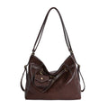 2025 korean style double shoulder crossbody multifunctional backpack women's new casual bag minimalist large capacity shoulder tote bag
