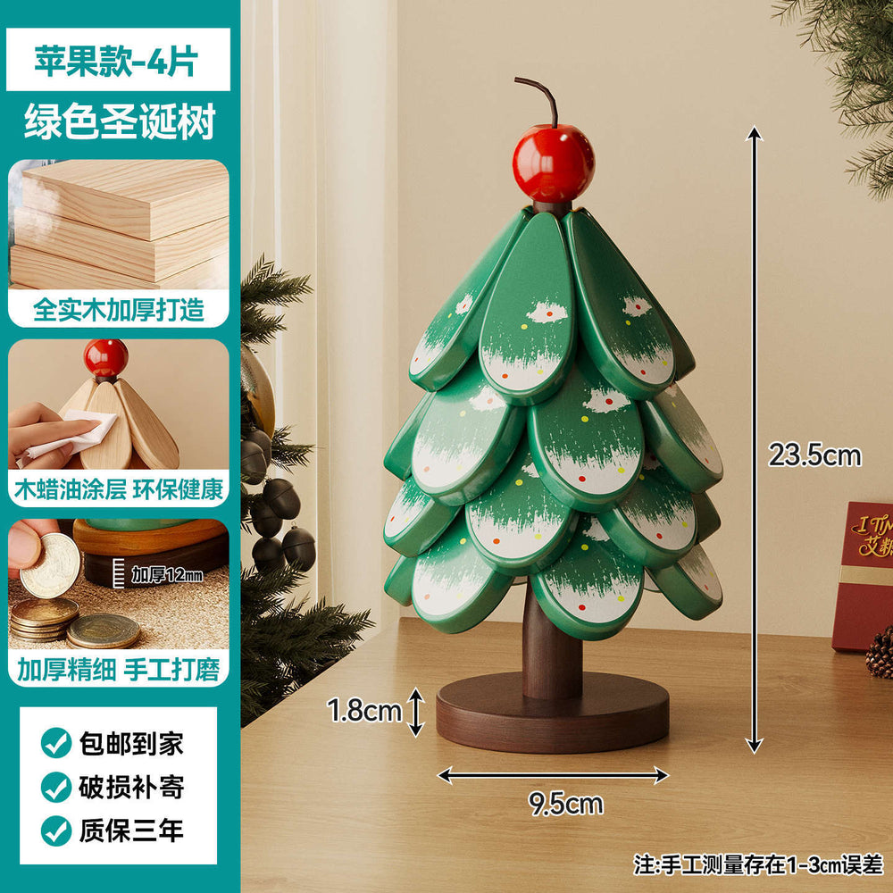 christmas tree solid wood insulation mat, a tree coaster, dining table decoration, creative oven mitts pad, high temperature resistant pot and bowl pad