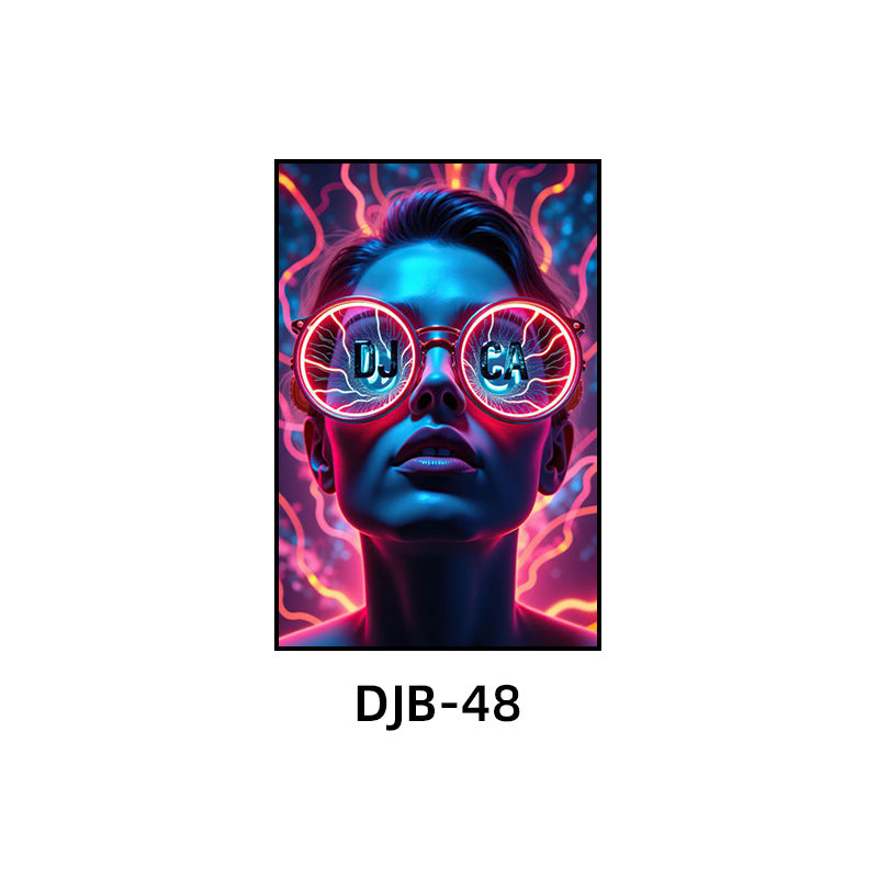 Bar luminous decorative painting ktv box atmosphere led hanging painting nightclub club trend creative neon mural