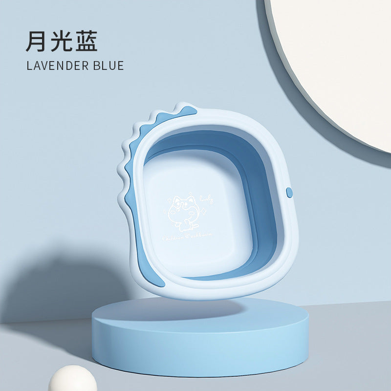 Newborn baby foldable plastic wash basin - portable baby face wash basin - kids' bottom washing bowl - wholesale