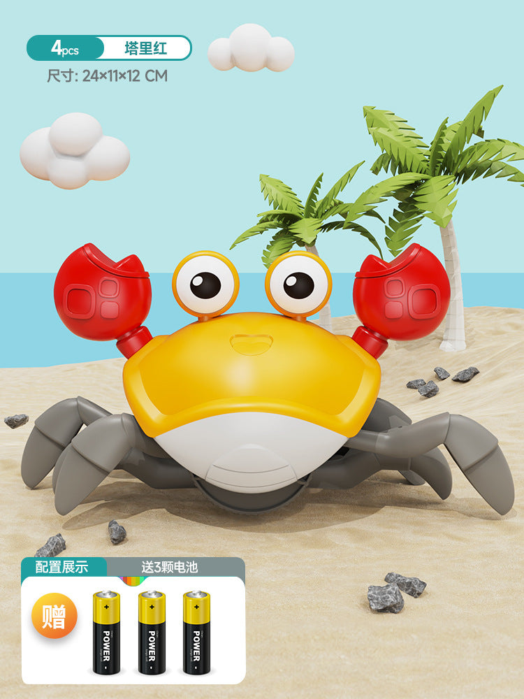 new product automatic escape crab toy electric sensor kids infants 0-3 years old male and female babies learning to crawl
