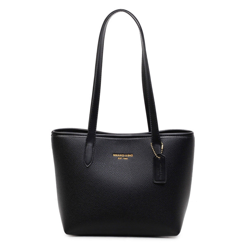 Minimalist solid color shoulder bag for women - new autumn 2025 collection, high-end versatile style, bestselling tote bag with premium texture
