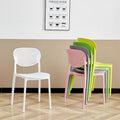 Popular scandinavian plastic chair for homethickened backrest dining chair study computer chair office negotiation training stool