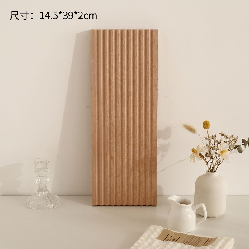 Nordic irregular plate dinner plate western food plating simple solid wood tray ornament for home korean style ins style