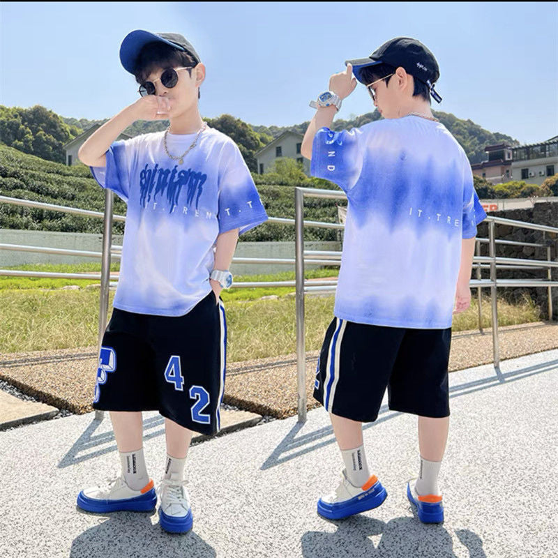 Boys' summer outfit set: new  lightweight summer style for older boys - sporty, cool, and trendy