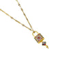 Necklace female titanium steel fashion electroplating hot style key shape pendant niche design high-end sense of light luxury clavicle chain