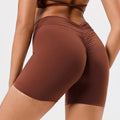 European and american style ruched yoga outfit two-piece set - high-waisted workout set for peach lift, eco-friendly recycled yoga apparel