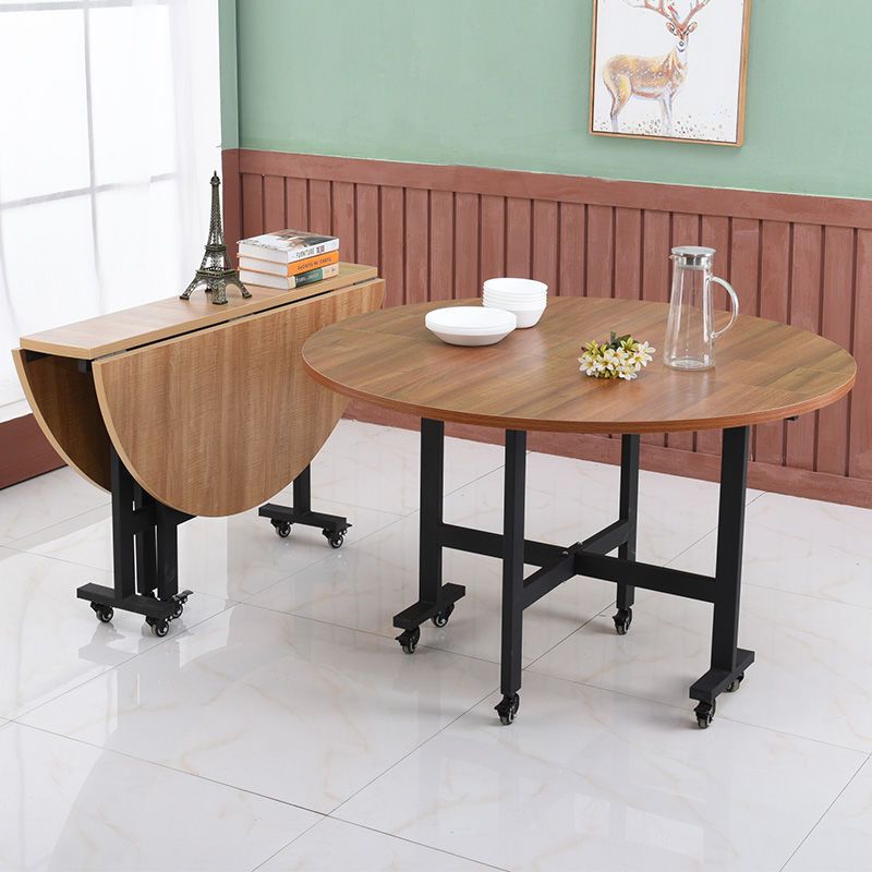 Foldable table home coffee table foldable movable dining table small apartment 70% off table round table living room large round table