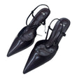 Mango 2026 summer new pointed-toe patent leather ankle-tie sexy closed-toe mid-heel fashion sandals for women