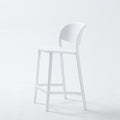 Scandinavian modern casual backrest high chair bar chair stackable outdoor cafe table stool bar chair island chair