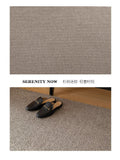 Wool solid color high-end luxury entrance door mat, light luxury premium carpet, front door hallway foot mat, stain resistant
