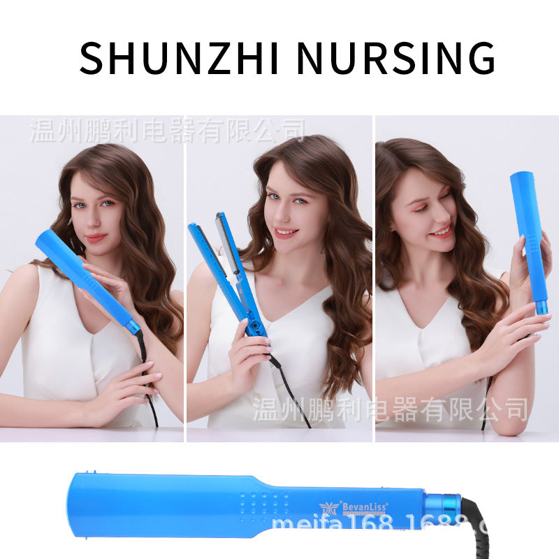 hair iron splint blue straight hair negative ion temperature adjustment american standard hair straightener export straight curling dual-purpose hair straightener