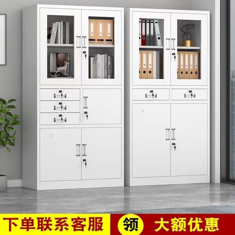 Filing cabinet office data cabinet voucher file cabinet with lock steel employee dormitory storage locker