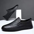 New arrival business hole cool leather shoes men's casual wedding groom british sandals summer breathable youth pointed toe men's shoes