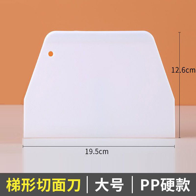 Pp dough scraper for home use - noodle cutter, nougat cutter, baking & handcrafting tool, kitchen utensil, cream scraper