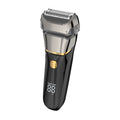 Reciprocating three-blade electric shaver for men, full body washable beard razor, rechargeable razor